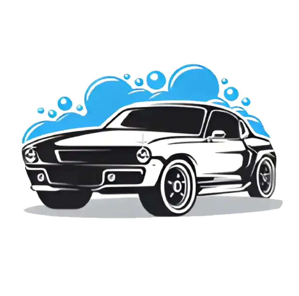 Classic car wash bubbles